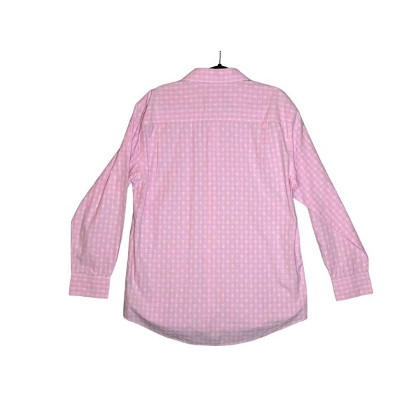 Tattersall London Mens Long Sleeve Size XL Button Up Pink Check Shirt - Picture 3 of 6